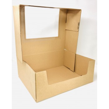 Boîtes de traiteur en carton avec fenêtre ( 10 pièces)