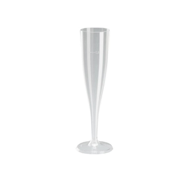 havik Boost traagheid Plastic wegwerp champagne glazen 13cl (10 stuks)
