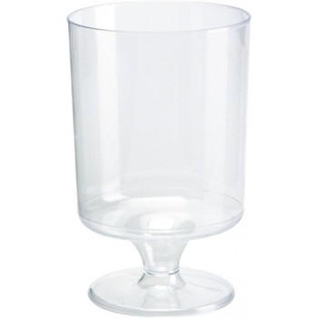 Verre à vin en plastique transparent 17 cl (12 pièces)