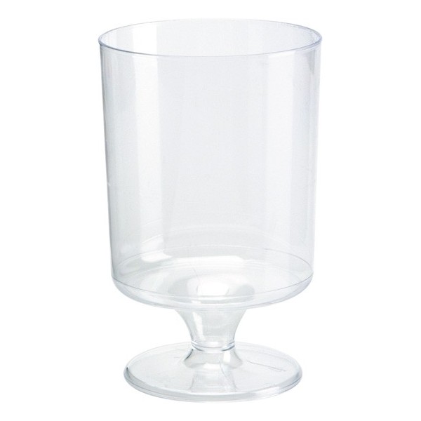 Verre à vin en plastique transparent 17 cl (12 pièces) 1,45 €
