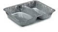 Ramequin Aluminium 2 compartiments avec couvercle aluminium