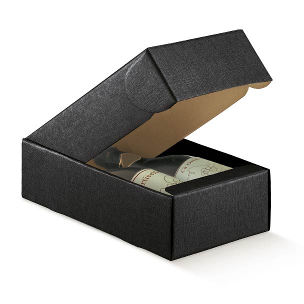 Boites coffret 2 bouteilles noir