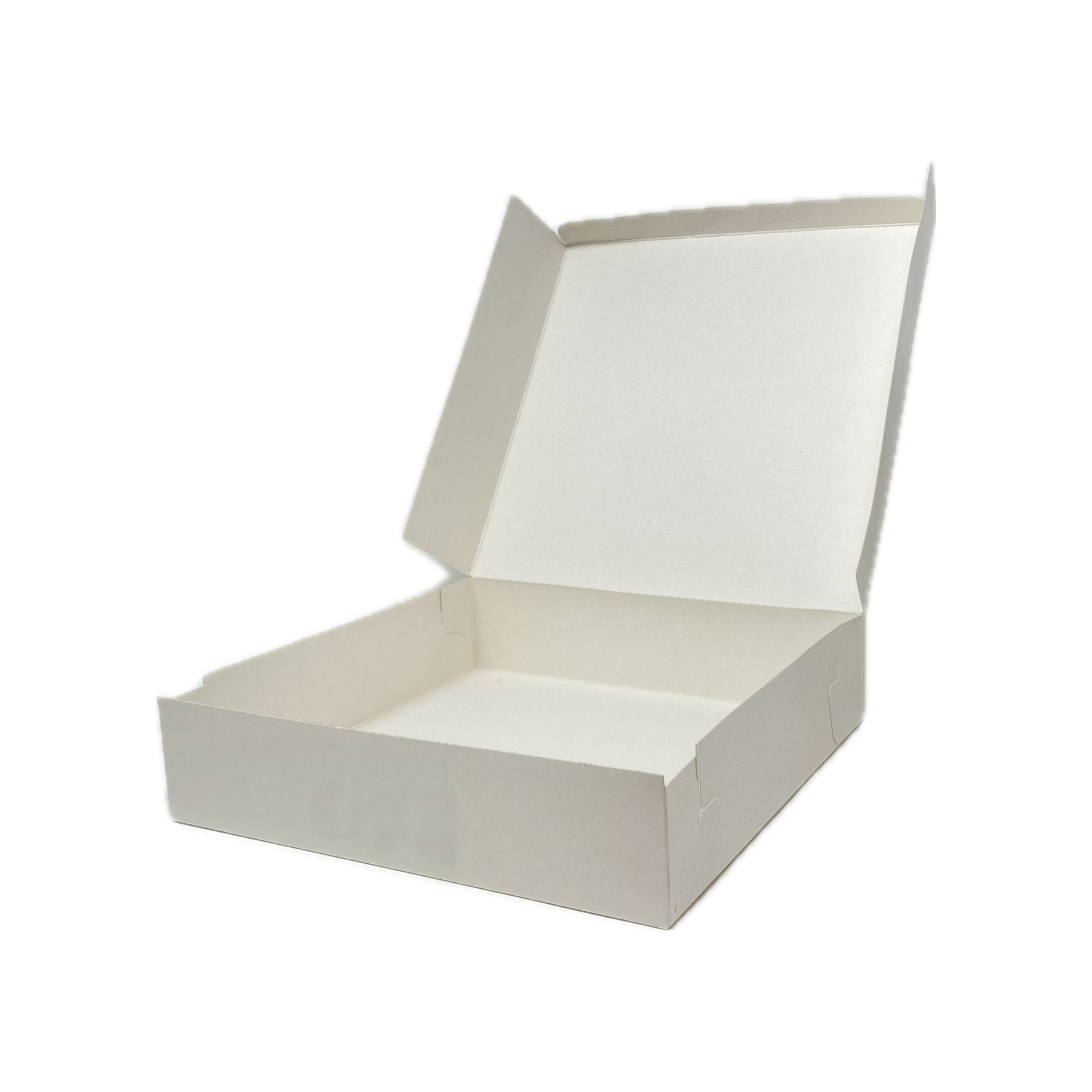 Boîtes pour pâtisseries blanches 21x21x5cm