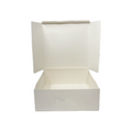 Boîtes pour pâtisseries blanches 21x21x8cm