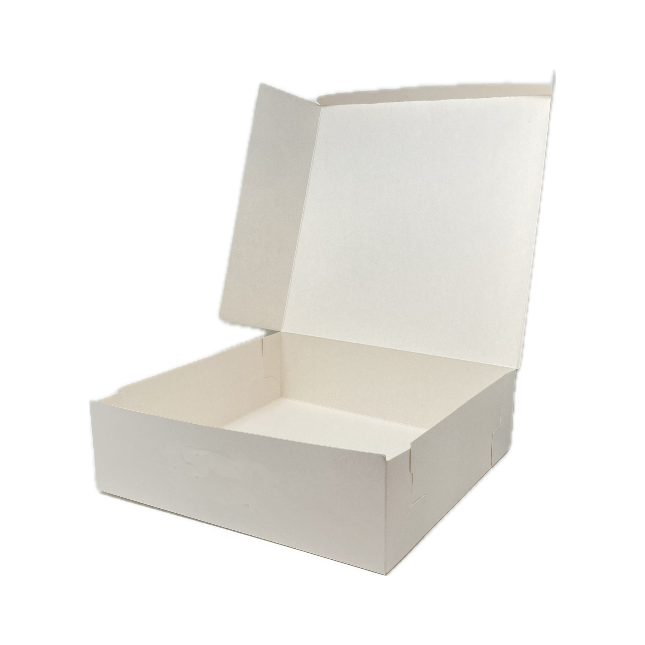 Boîtes pour pâtisseries blanches 27x27x8cm