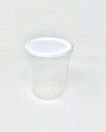 Bol à soupe 1000cc PP transparent avec couvercle blanc 250pces