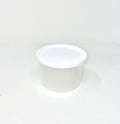 Bol à soupe 500cc PP transparent avec couvercle blanc 500pces