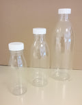 Bouteille à jus 1000ml transparent avec bouchons