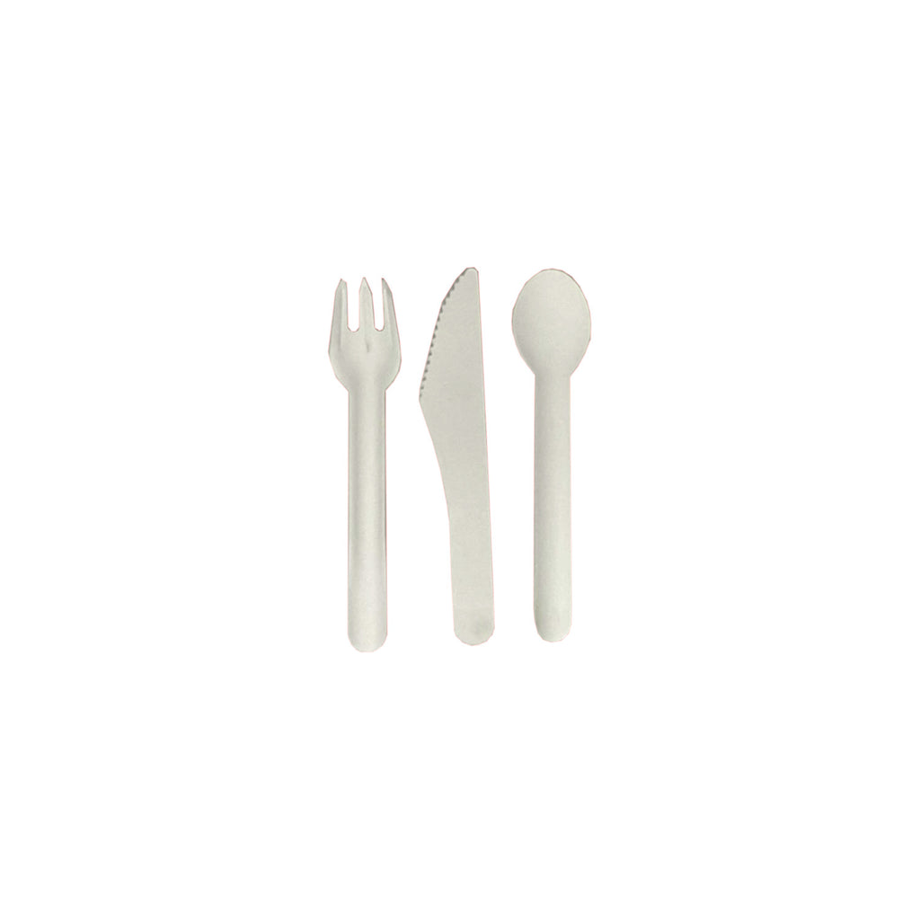 Couteaux en carton blanc