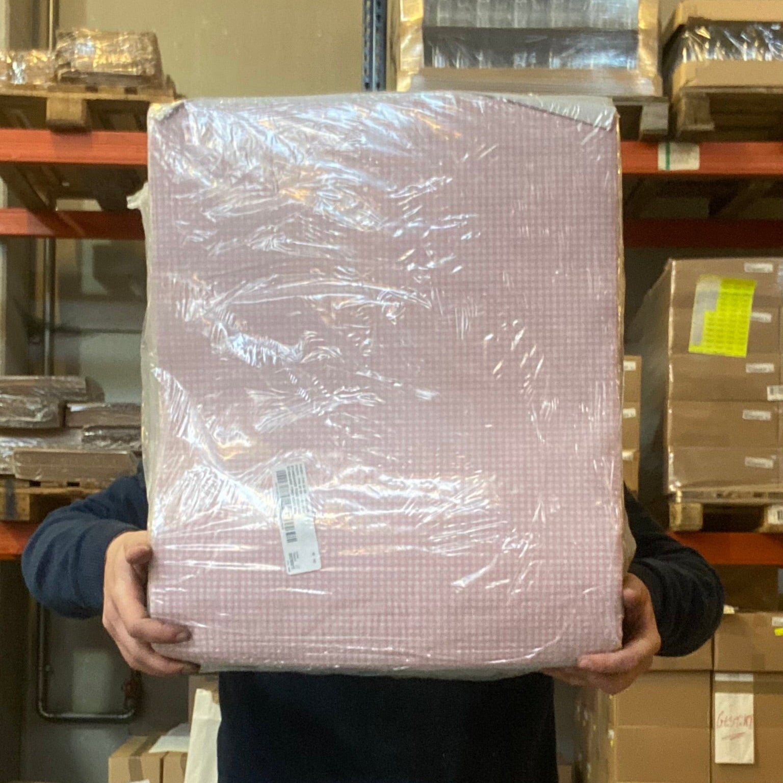 Papier duplex 40x49cm vichy rose 10kg