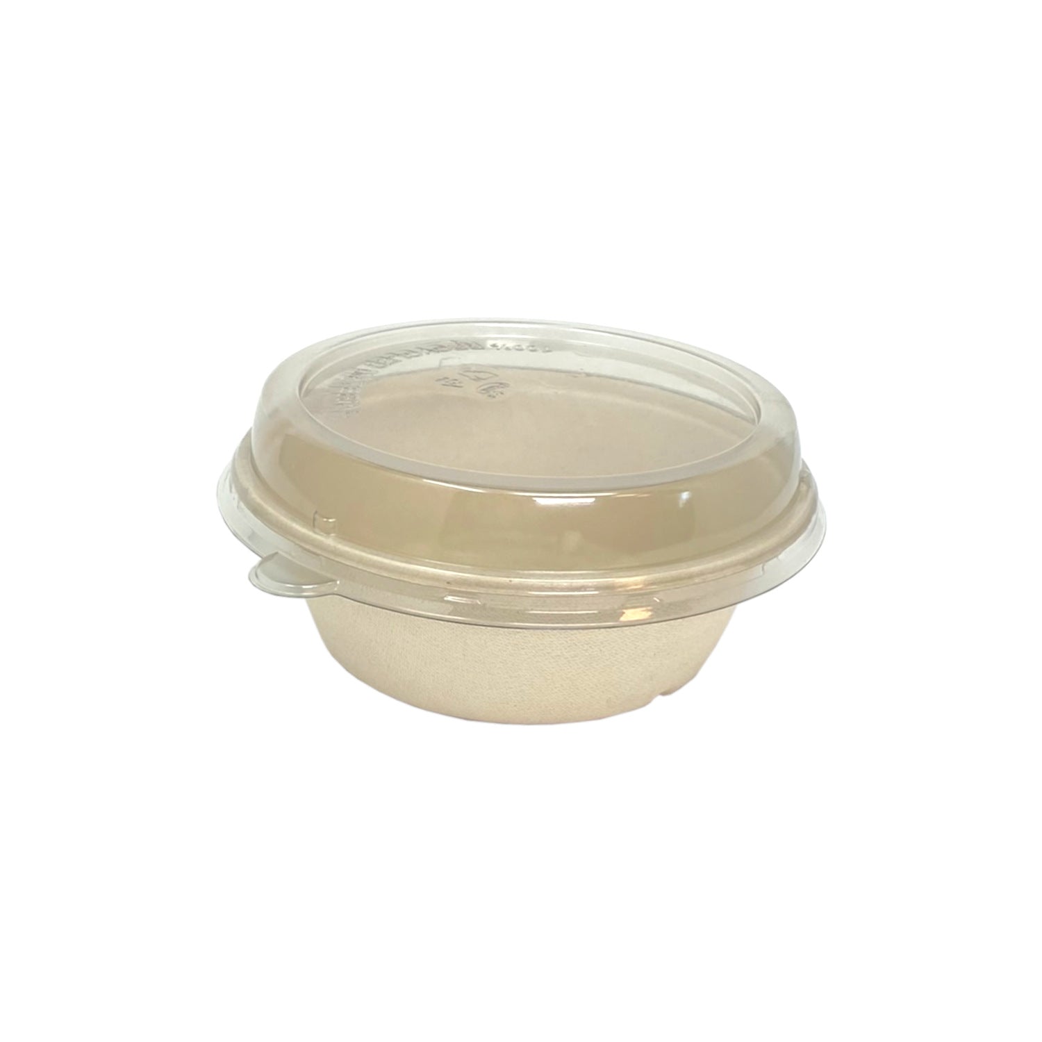 Bols compostables 1200ml en bagasse avec couvercle transparent
