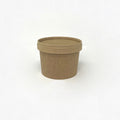 Pot en carton 240ml avec couvercle carton