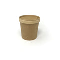 Pot en carton 360ml avec couvercle carton