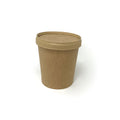 Pot en carton 480ml avec couvercle carton