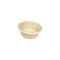 Bols compostables 600ml en bagasse avec couvercle transparent