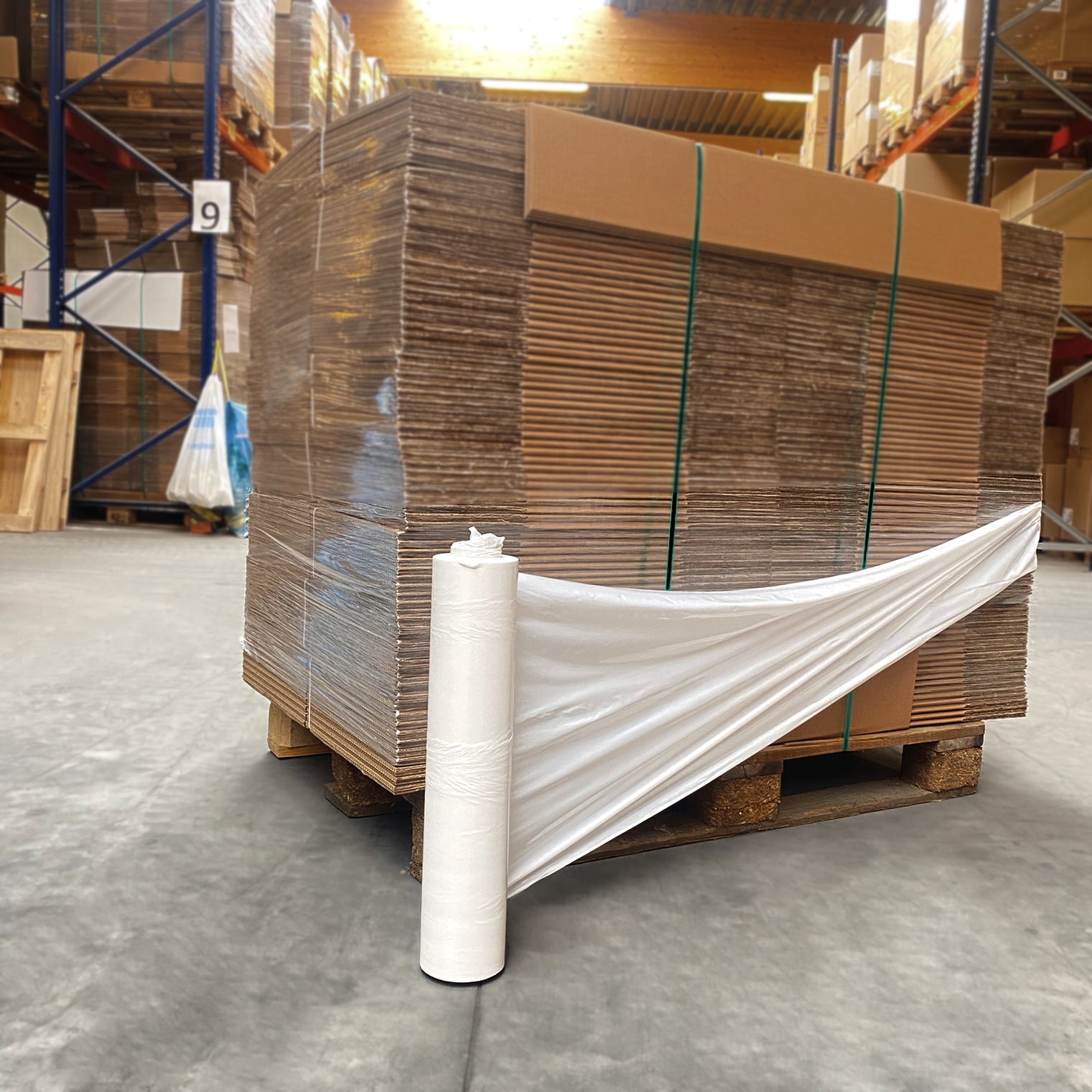Rouleau de film étirable blanc STRONG