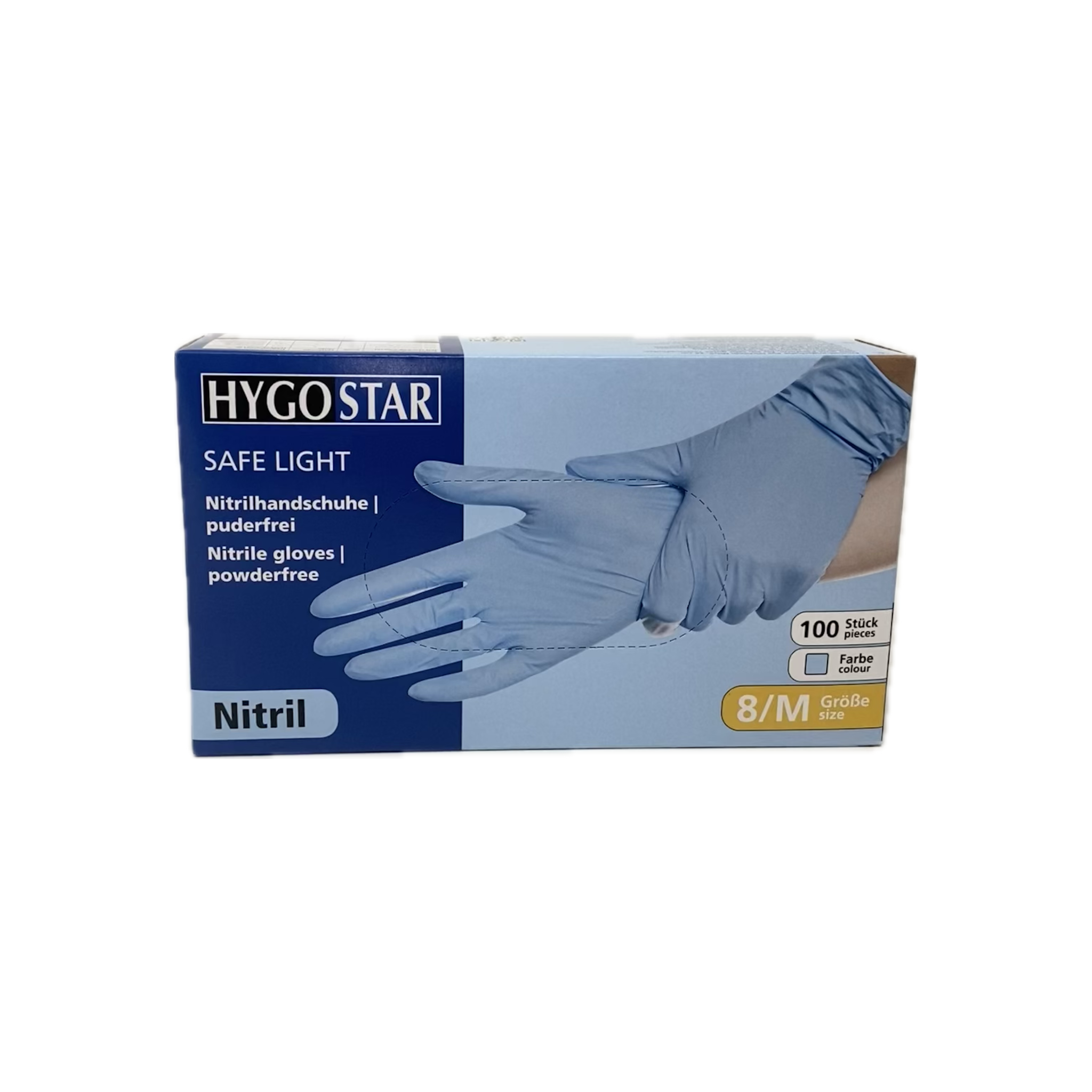 Gants Nitril Bleu taille M