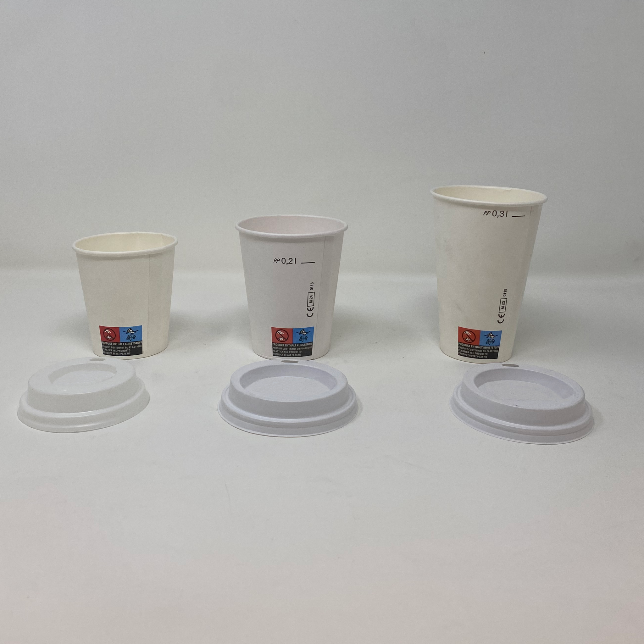 Couvercles pour gobelets en carton 180ml