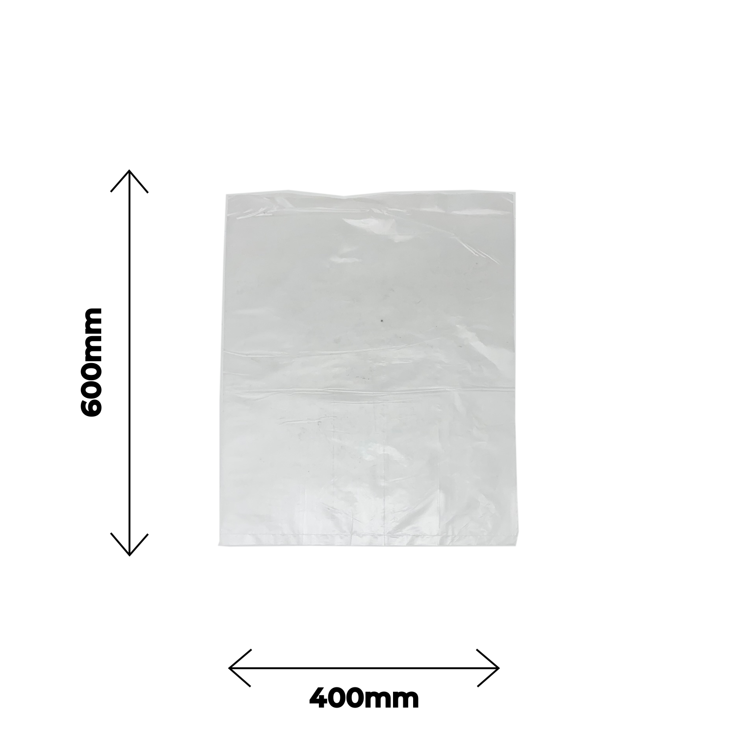 Sachet plat PEHD transluscide 40x60cm 20mic