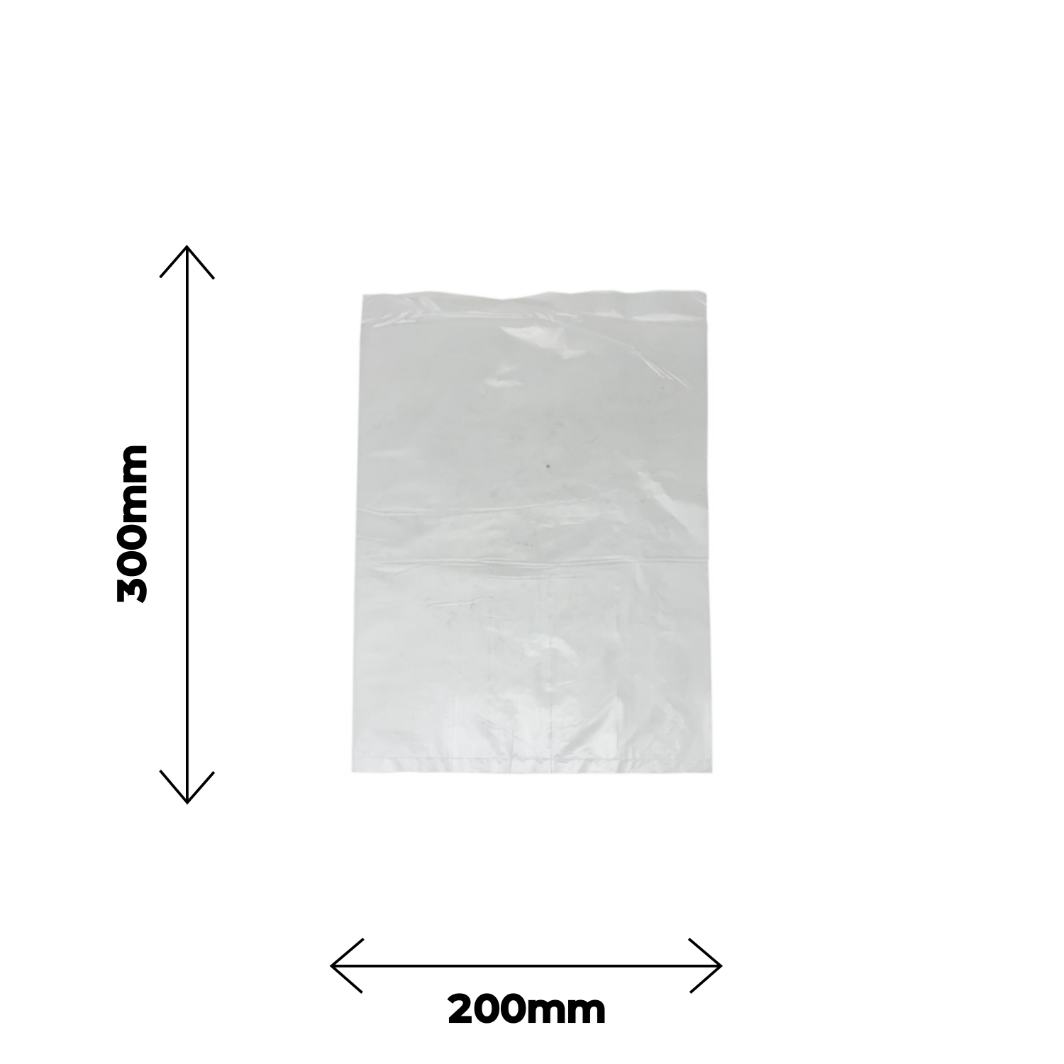 Sachet plat PELD transparent 20x30cm 25mic