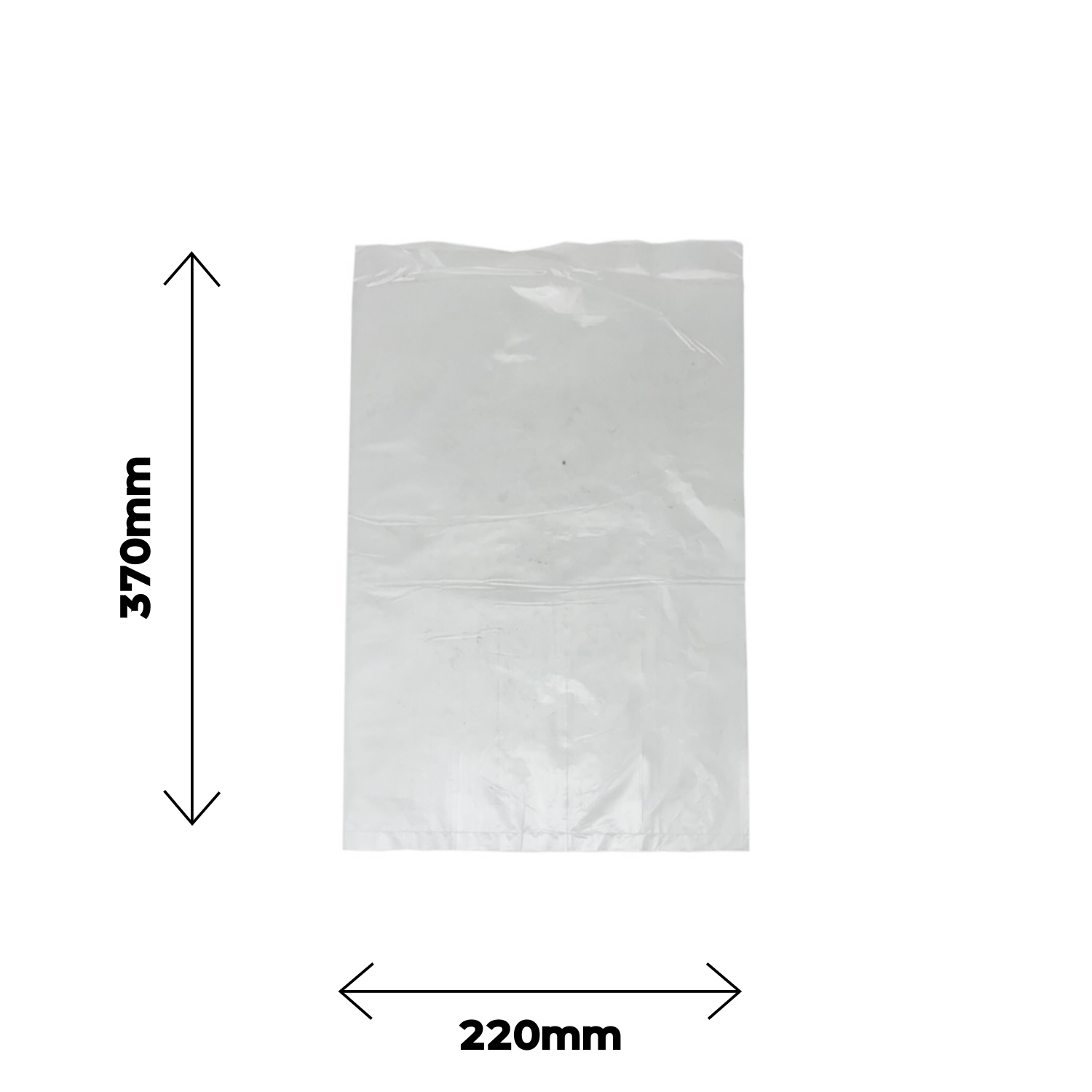 Sachet plat PELD transparent 22x37cm 25mic