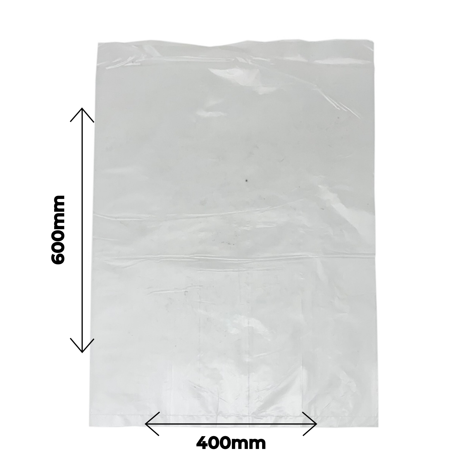 Sachet plat PELD transparent 40x60cm 40mic