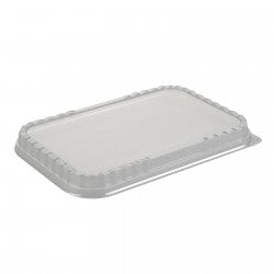 Ramequins alu premium 1920cc noir/argent avec couvercle transparent