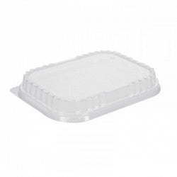 Ramequins alu premium 725cc noir/argent avec couvercle transparent