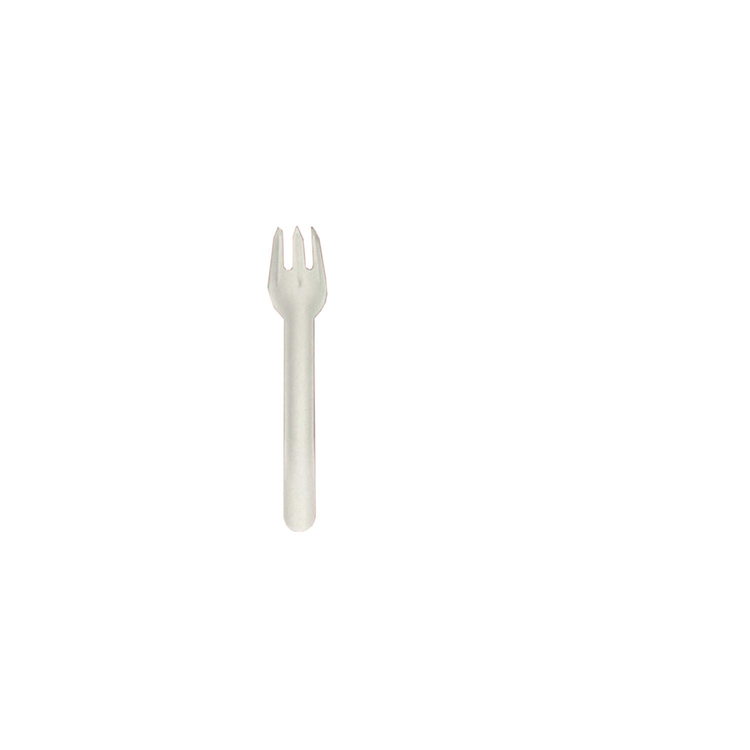 Fourchettes en carton blanc