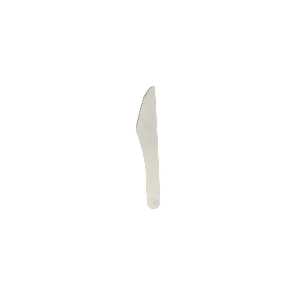 Couteaux en carton blanc