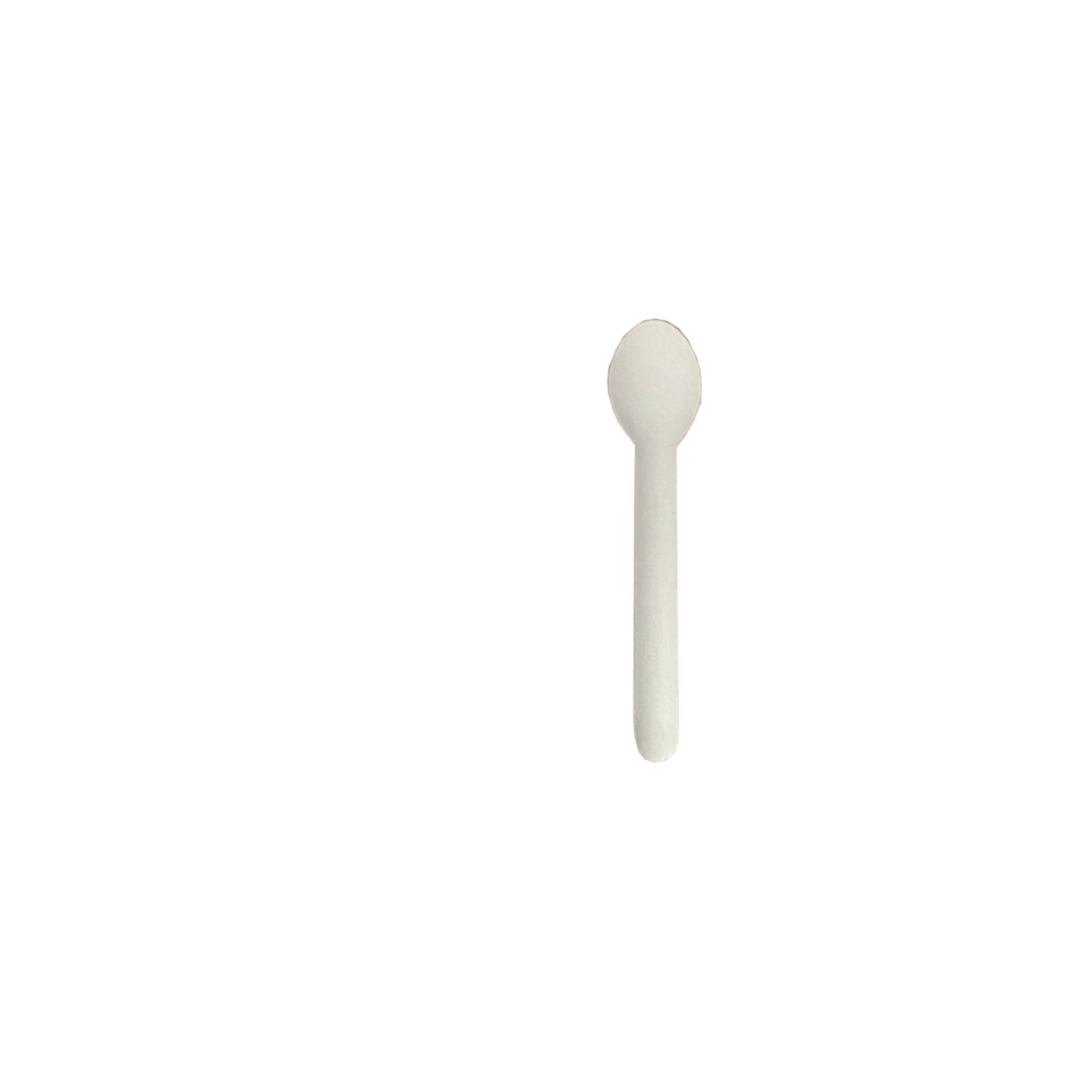 Cuillères en carton blanc