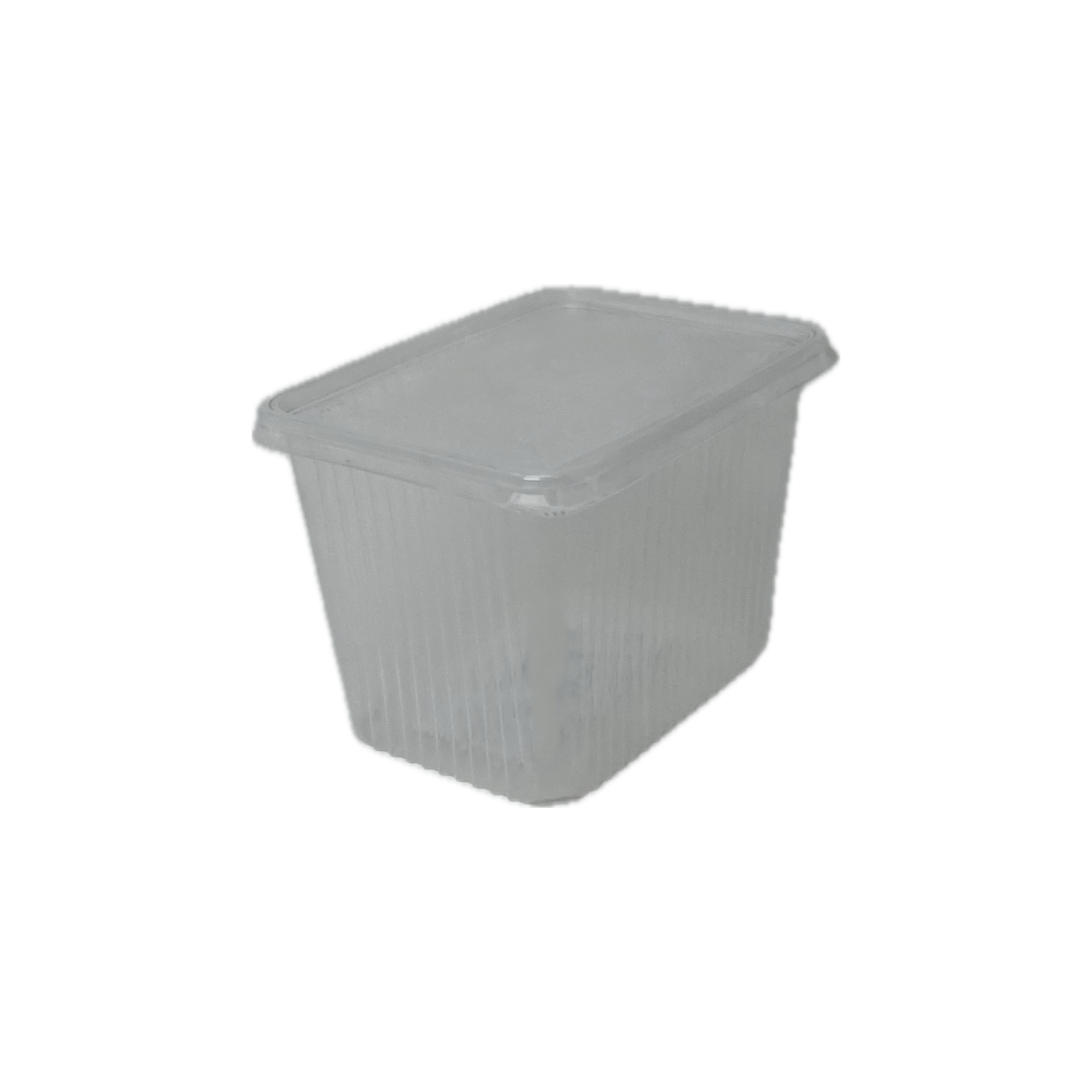 Barquette pour micro-ondes série 180 transparent 1500cc avec couvercle