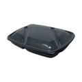Barquettes 3 compartiments noir 975cc avec couvercle