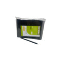 200 Pailles en carton noir Ø8mm x 15cm