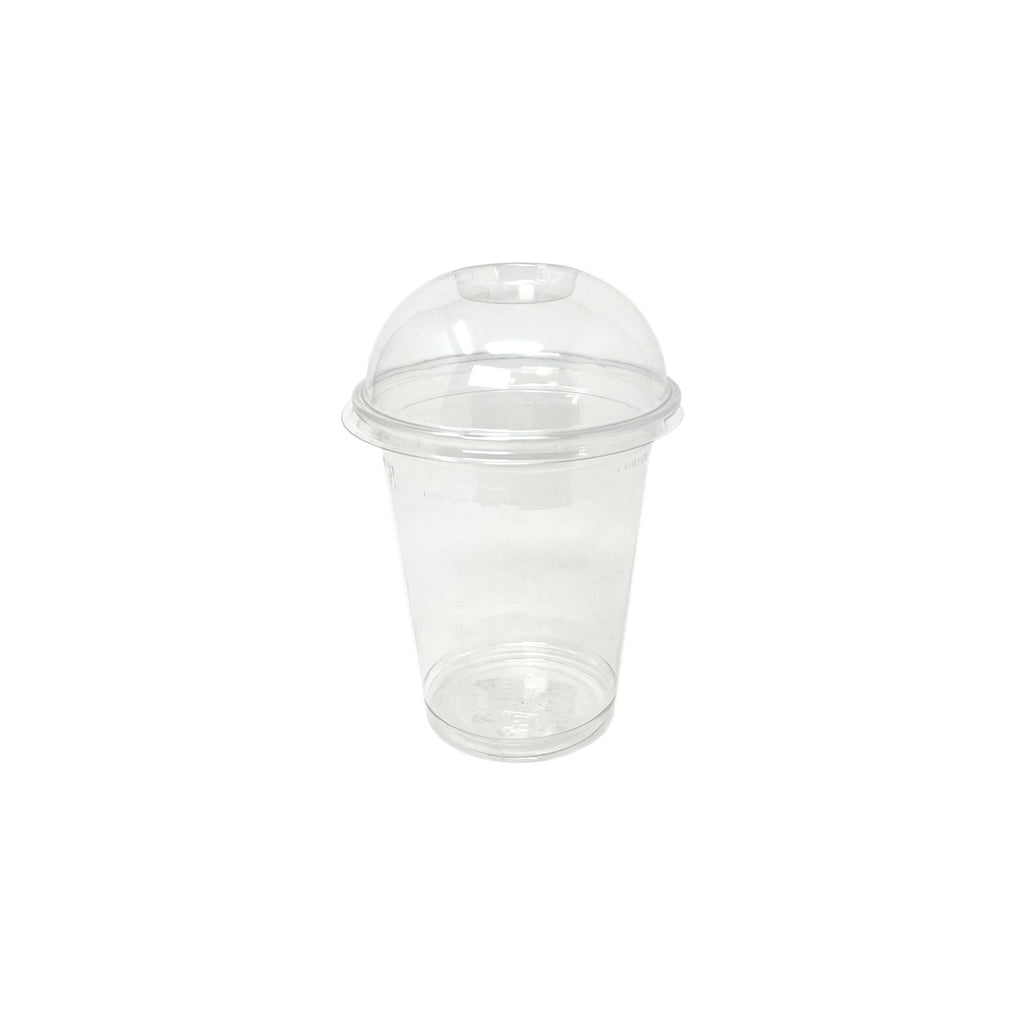 Gobelets à smoothie transparent 300ml avec couvercle dome sans trou