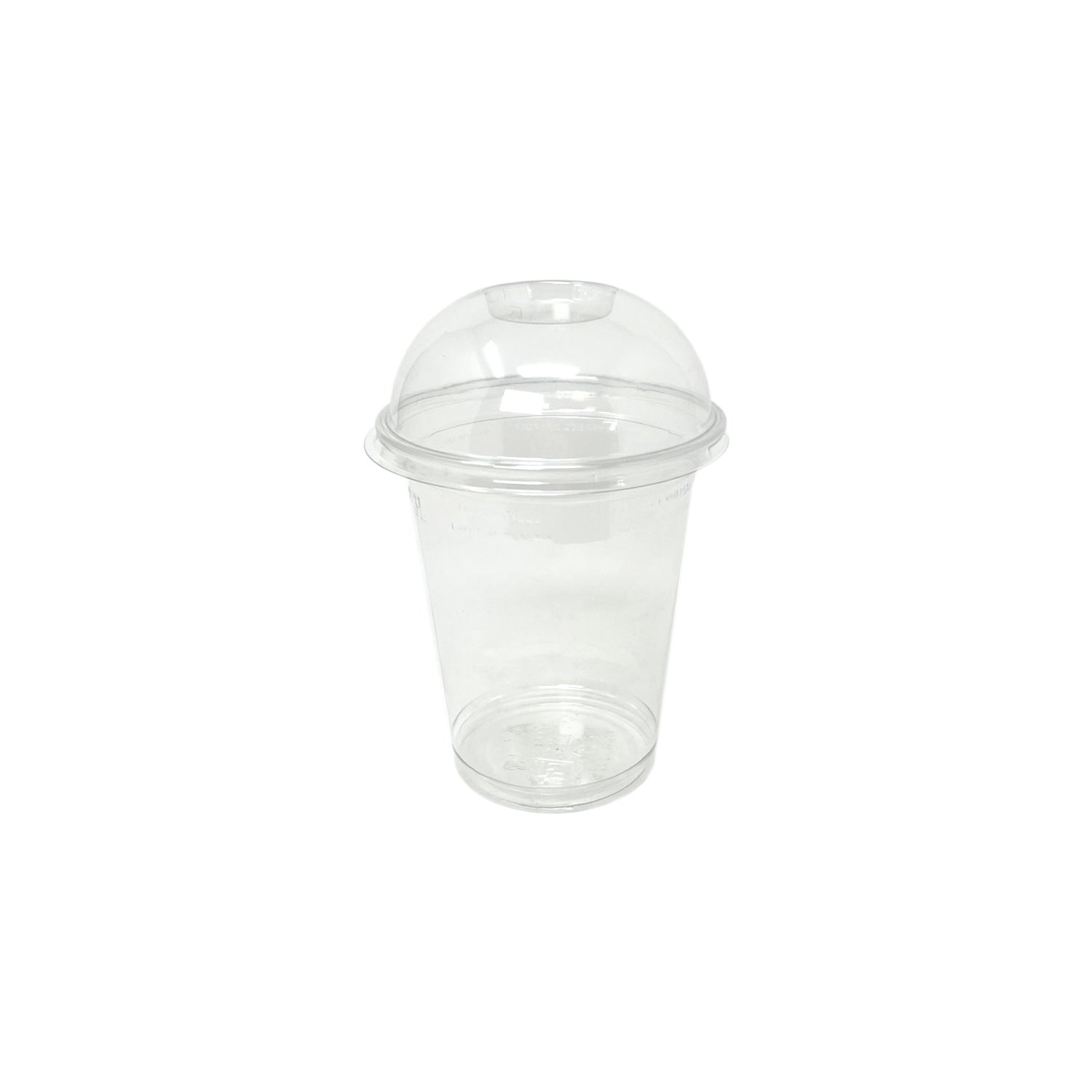 Gobelets à smoothie transparent 300ml avec couvercle dome sans trou
