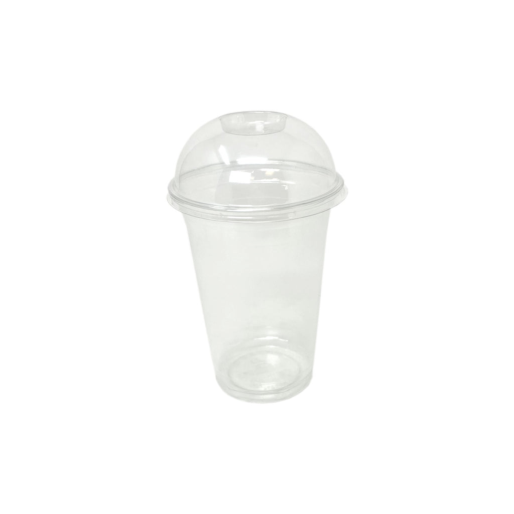 Gobelets à smoothie transparent 400ml avec couvercle dome sans trou