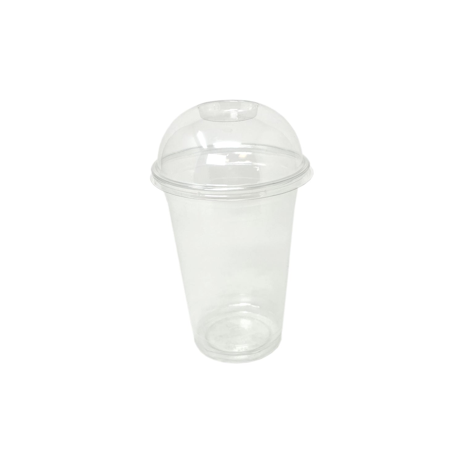 Gobelets à smoothie transparent 400ml avec couvercle dome sans trou