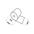 Rouleaux thermiques pour caisse enregistreuse 80x80mm