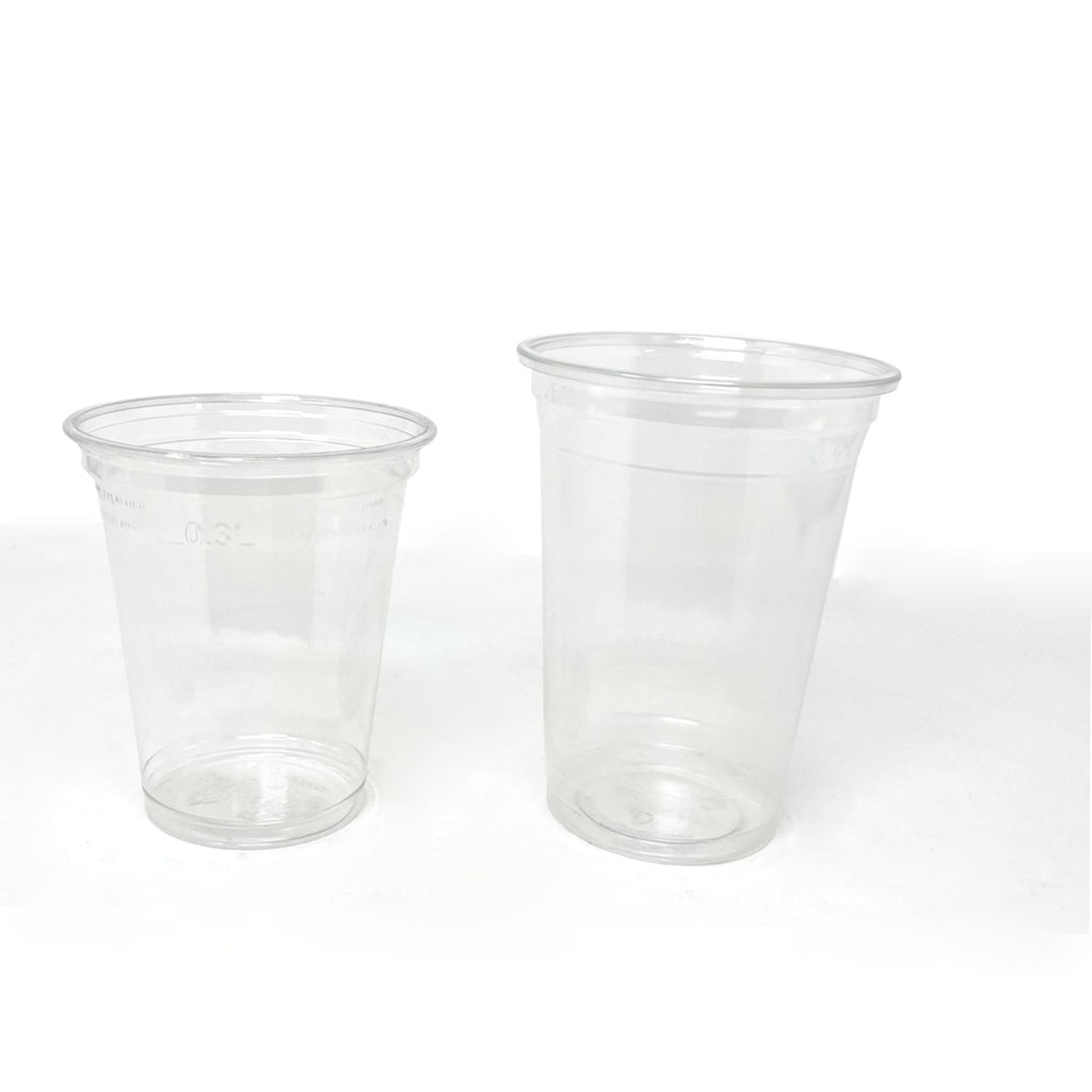 Gobelets à smoothie transparent 400ml avec couvercle dome sans trou