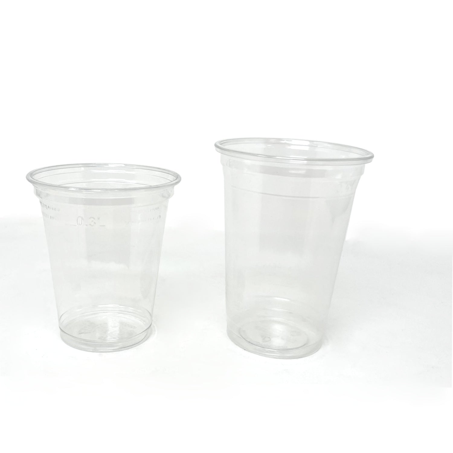 Gobelets à smoothie transparent 400ml avec couvercle dome sans trou